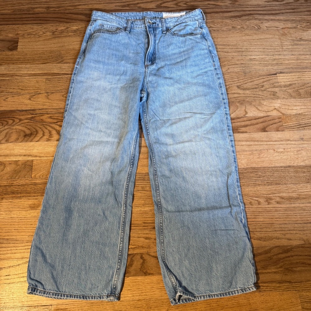rag & bone Light Wash Wide Leg Baggy Jeans Women's Size 28